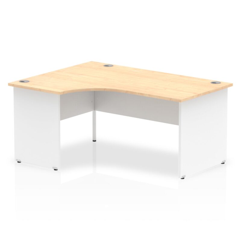 OE - Impulse 1600mm Left Crescent Desk Panel End Leg Two Tone - Image 4