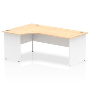 OE - Impulse 1800mm Left Crescent Desk Panel End Leg Two Tone - Image 4