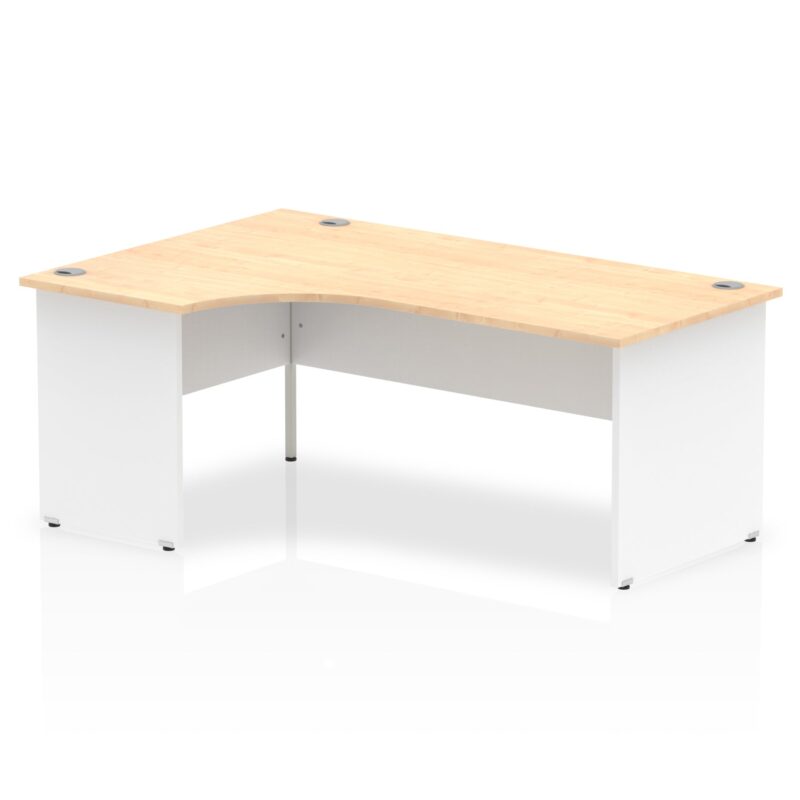 OE - Impulse 1800mm Left Crescent Desk Panel End Leg Two Tone - Image 4