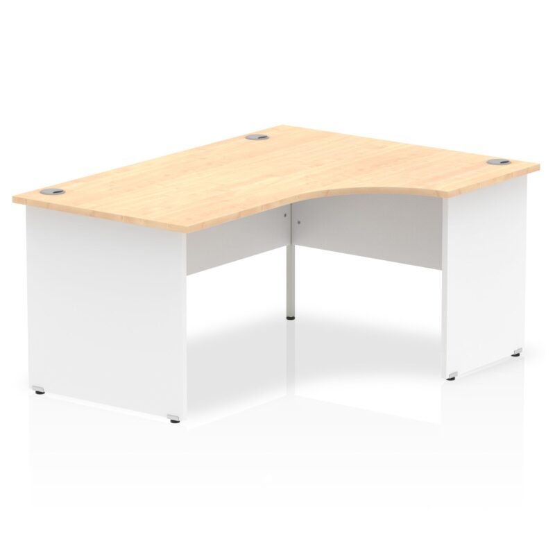 OE - Impulse 1600mm Right Crescent Desk Panel End Leg Two Tone - Image 4