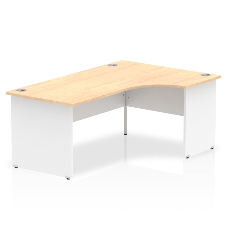 OE - Impulse 1800mm Right Crescent Desk Panel End Leg Two Tone - Image 4