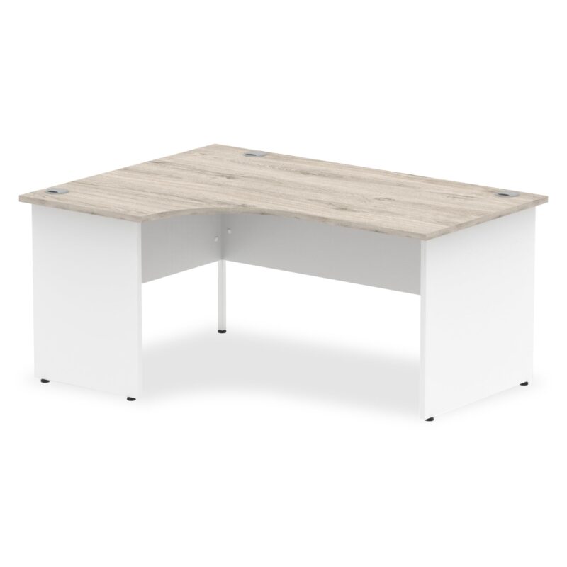 OE - Impulse 1600mm Left Crescent Desk Panel End Leg Two Tone - Image 5