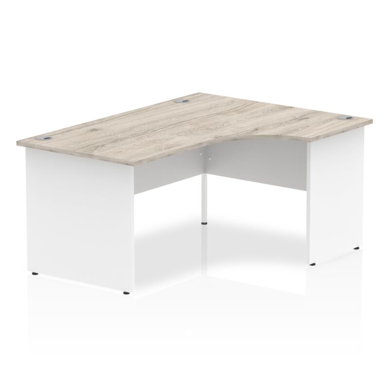 OE - Impulse 1600mm Right Crescent Desk Panel End Leg Two Tone - Image 5