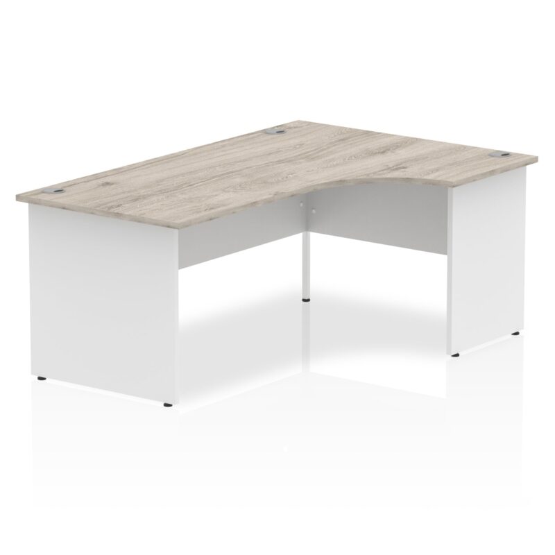 OE - Impulse 1800mm Right Crescent Desk Panel End Leg Two Tone - Image 5