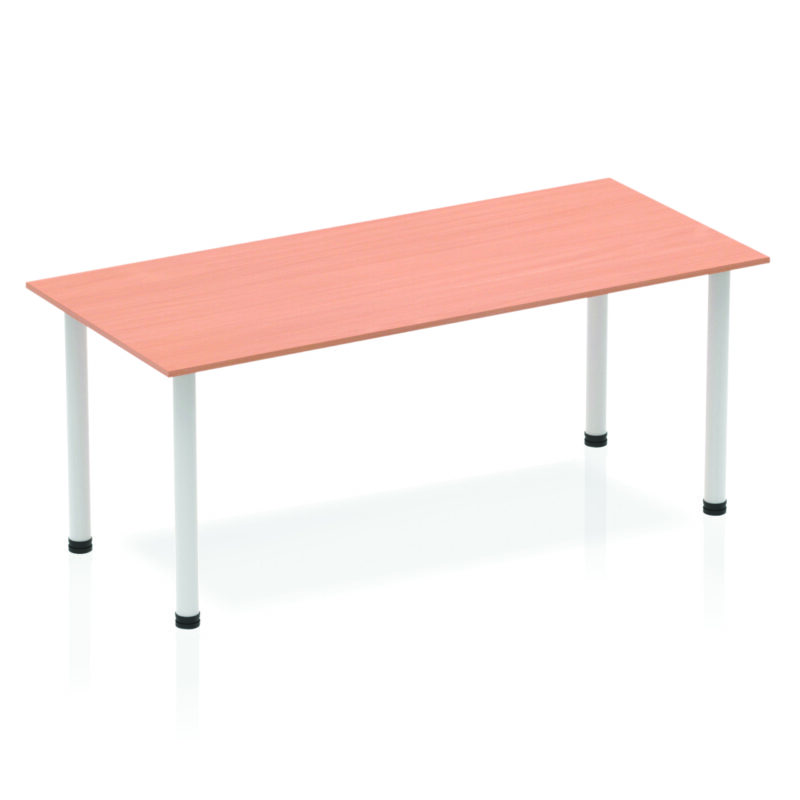 Impulse 1800mm Straight Table With Post Leg - Image 4