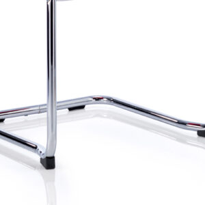 Echo Medium Back Leather Cantilever Visitor Chair with Arms - Image 16
