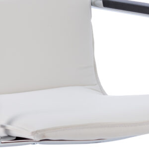 Echo Medium Back Leather Cantilever Visitor Chair with Arms - Image 20