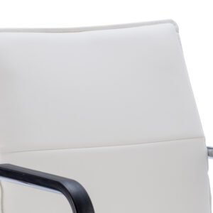 Echo Medium Back Leather Cantilever Visitor Chair with Arms - Image 22