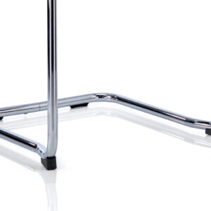 Echo Medium Back Leather Cantilever Visitor Chair with Arms - Image 24