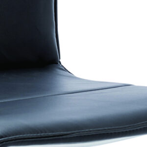 Echo Medium Back Leather Cantilever Visitor Chair with Arms - Image 5