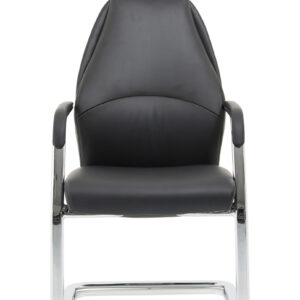 Mien High Back Leather Cantilever Visitor Office Chair - Image 6
