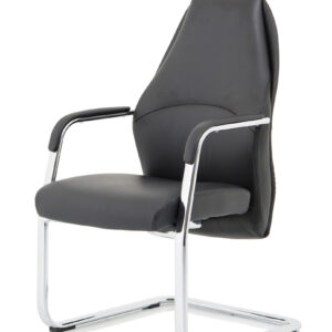 Mien High Back Leather Cantilever Visitor Office Chair - Image 7