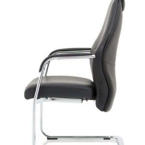 Mien High Back Leather Cantilever Visitor Office Chair - Image 8