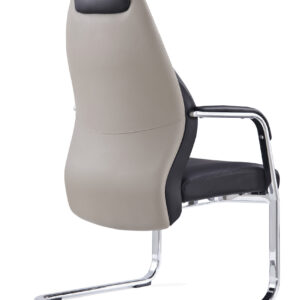 Mien High Back Leather Cantilever Visitor Office Chair - Image 2