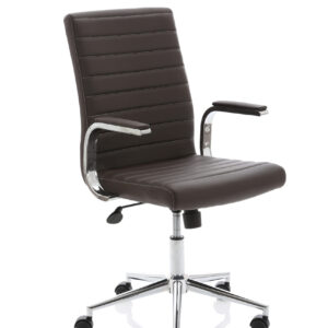 Impulse 1600mm Cantilever Straight Desk With Mobile Pedestal and Ezra Brown Executive Chair - Image 46