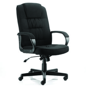 Moore High Back Black Executive Office Chair with Arms - Image 4