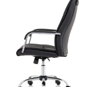 Carter High Back Black Leather Executive Office Chair with Arms - Image 4
