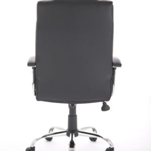 Thrift High Back Executive Black Leather Office Chair with Arms - Image 6