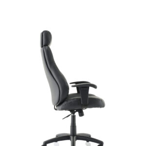 Winsor Medium Back Executive Black Leather Office Chair with Arms - Image 8