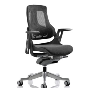 Zure High Back Black Shell Executive Office Chair with Arms - Image 8