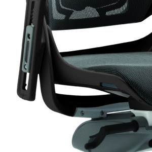 Zure High Back Black Shell Executive Office Chair with Arms - Image 9