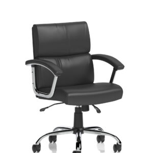 Desire Medium Back Leather Executive Office Chair with Arms - Image 9