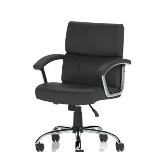 Desire Medium Back Leather Executive Office Chair with Arms - Image 11