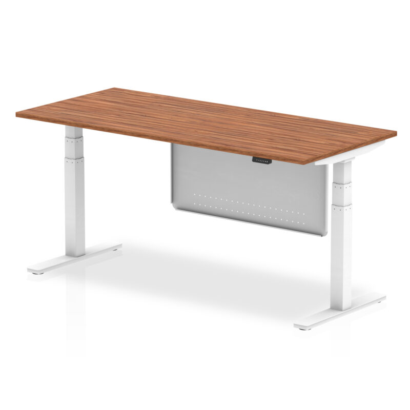 Air Height Adjustable Desk without Cable Ports with Steel Modesty Panel - Image 69