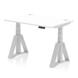 Air Height Adjustable Desk With Cable Ports With Piste Foot - Image 9