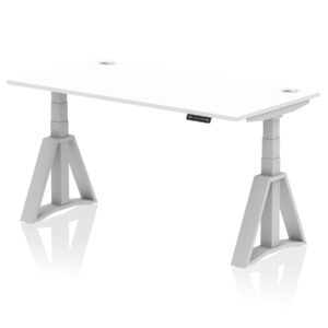 Air Height Adjustable Desk With Cable Ports With Piste Foot - Image 11