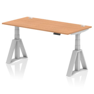 Air Height Adjustable Desk With Cable Ports With Piste Foot - Image 19