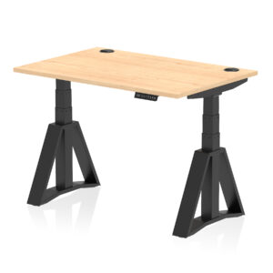 Air Height Adjustable Desk With Cable Ports With Piste Foot - Image 61