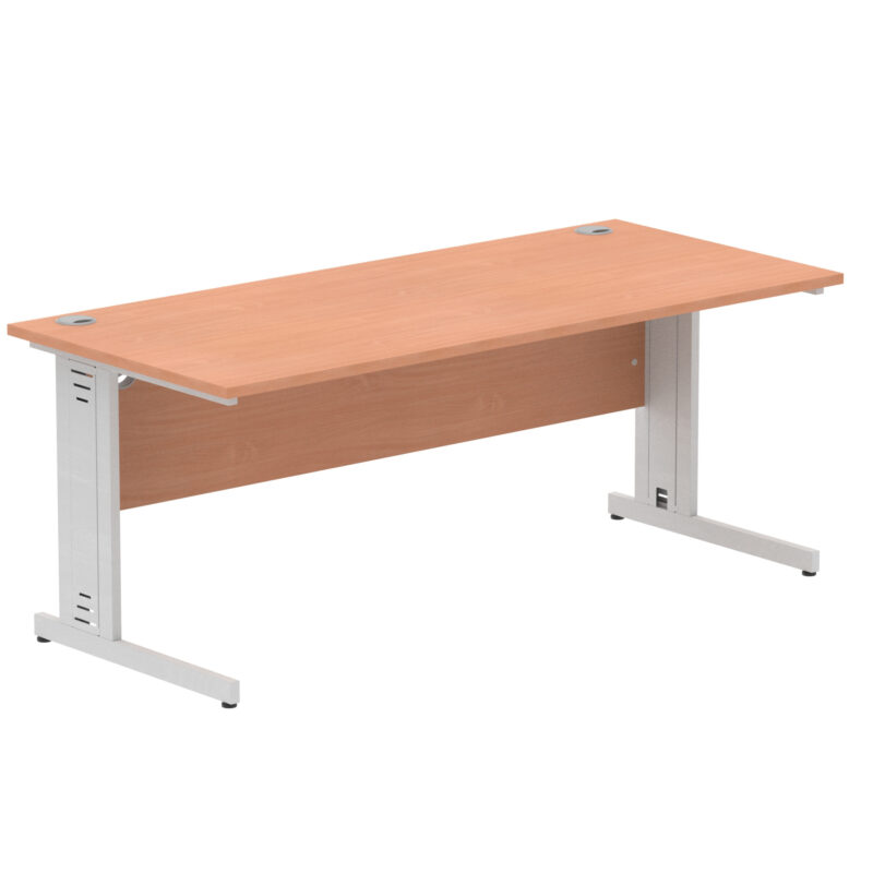 Impulse 1800mm Straight Desk Cable Managed Leg - Image 3