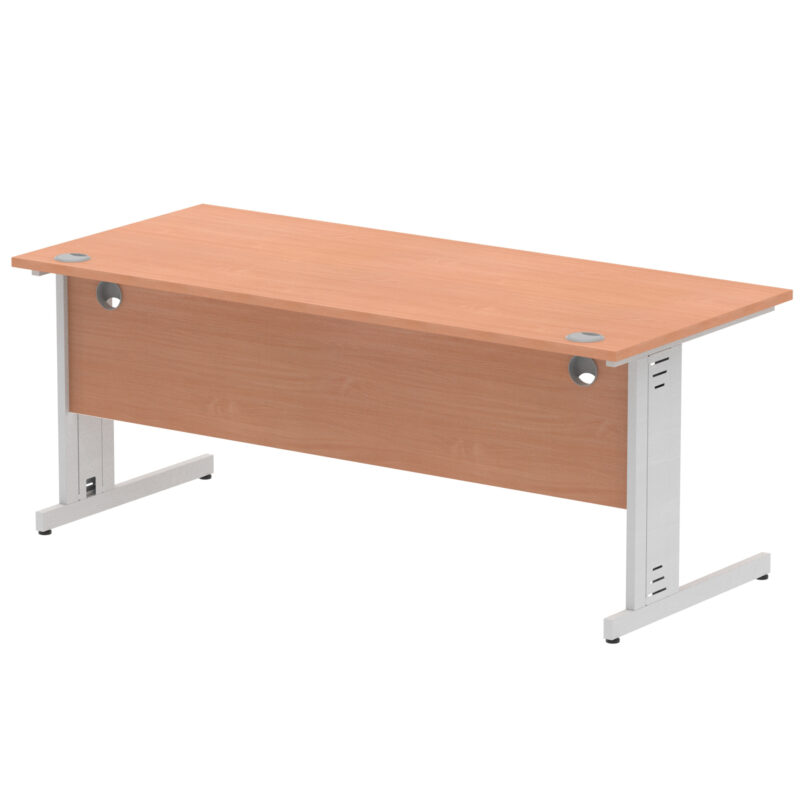 Impulse 1800mm Straight Desk Cable Managed Leg - Image 5