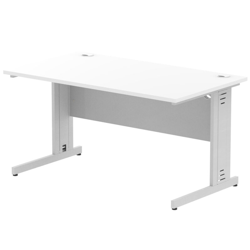 Impulse 1400mm Straight Desk Cable Managed Leg - Image 81