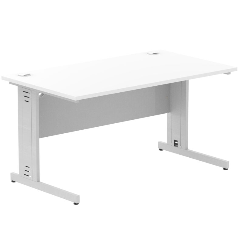 Impulse 1400mm Straight Desk Cable Managed Leg - Image 83