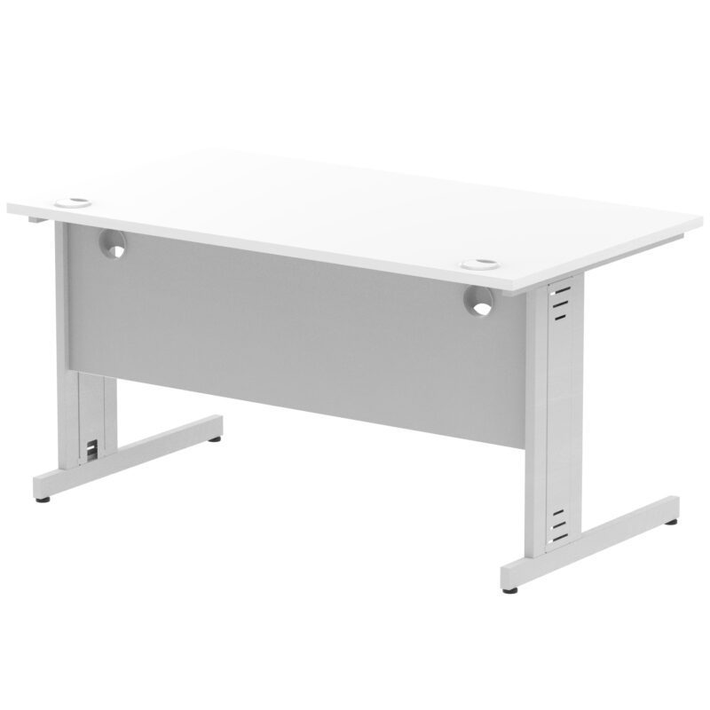 Impulse 1400mm Straight Desk Cable Managed Leg - Image 85