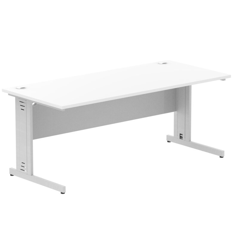 Impulse 1800mm Straight Desk Cable Managed Leg - Image 83