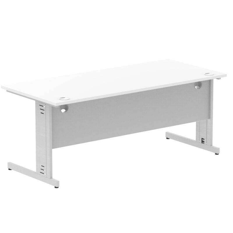Impulse 1800mm Straight Desk Cable Managed Leg - Image 87