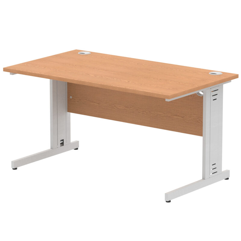 Impulse 1400mm Straight Desk Cable Managed Leg - Image 49