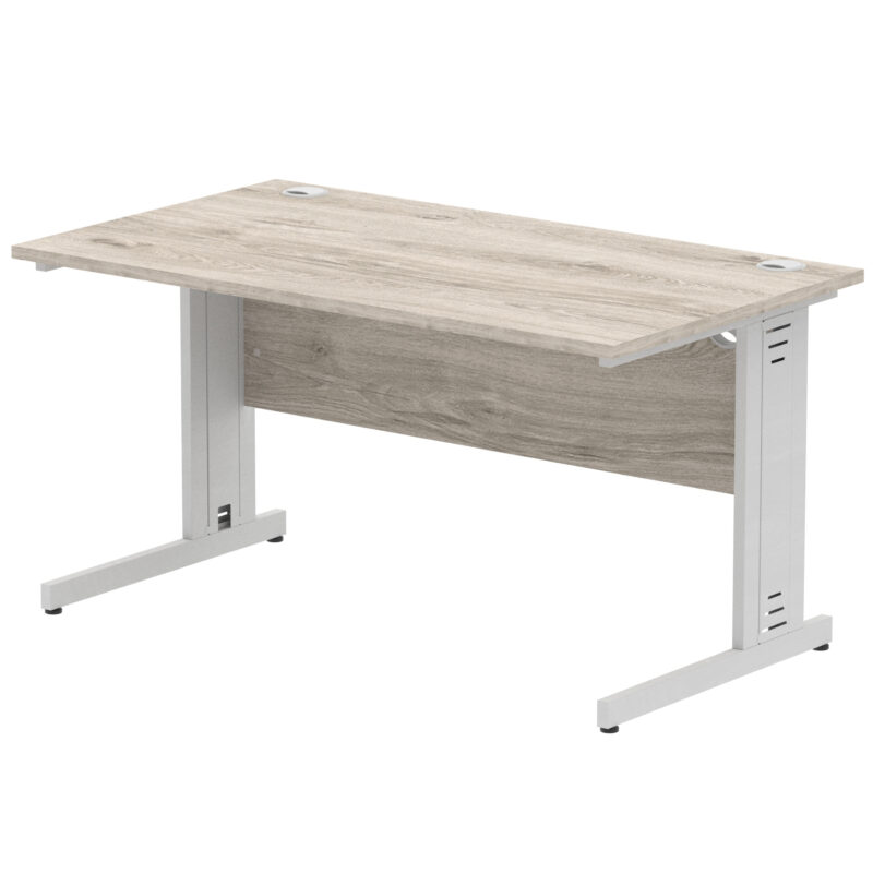 Impulse 1400mm Straight Desk Cable Managed Leg - Image 17