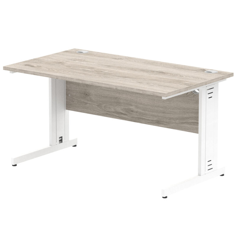Impulse 1400mm Straight Desk Cable Managed Leg - Image 25