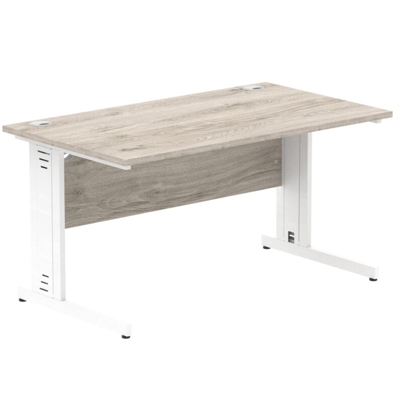 Impulse 1400mm Straight Desk Cable Managed Leg - Image 27