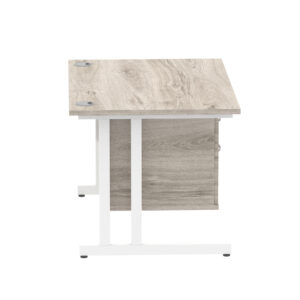 Impulse 1200mm Cantilever Straight Desk With Single Fixed Pedestal - Image 14