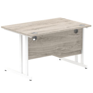 Impulse 1200mm Cantilever Straight Desk With Single Fixed Pedestal - Image 17