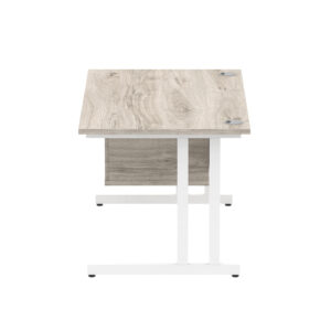 Impulse 1400mm Cantilever Straight Desk With Single Fixed Pedestal - Image 18