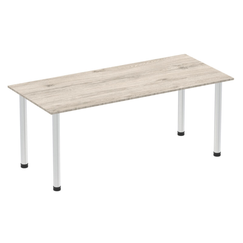 Impulse 1800mm Straight Table With Post Leg - Image 7