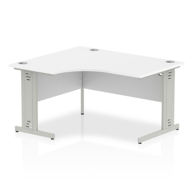 Impulse 1400mm Left Crescent Desk Cable Managed Leg - Image 17