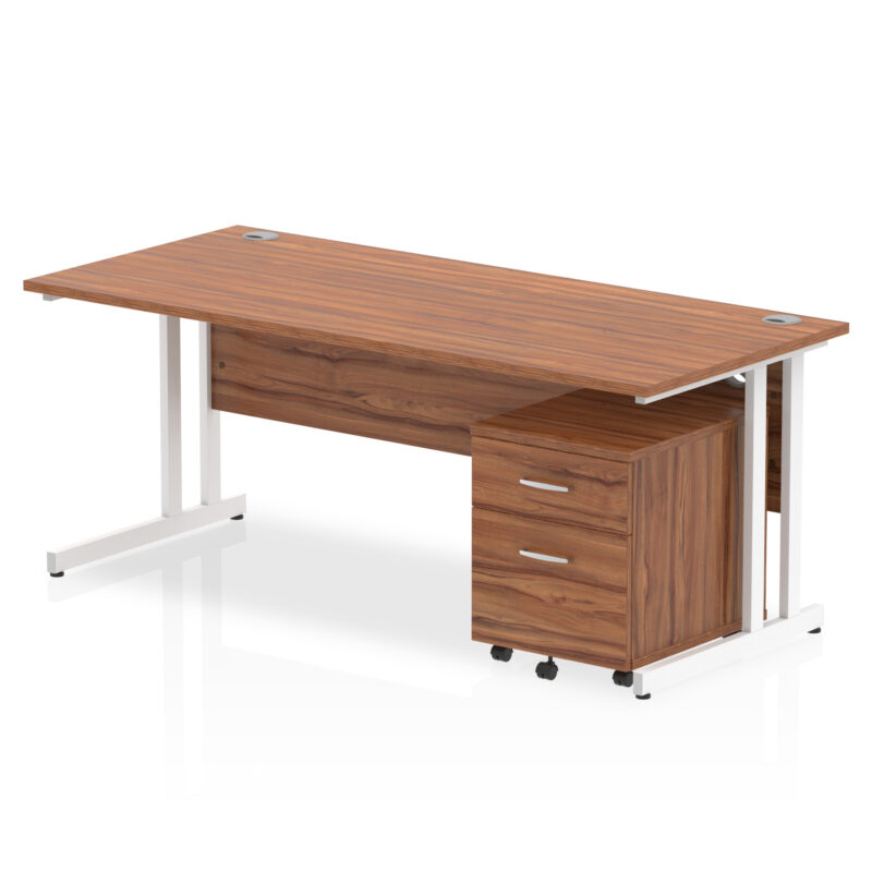 Impulse 1800mm Cantilever Straight Desk With Mobile Pedestal - Image 19