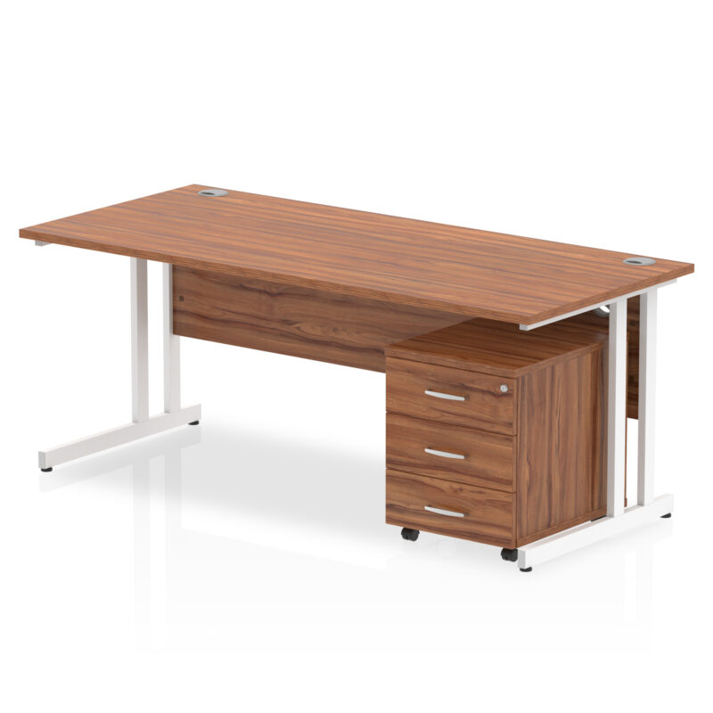 Impulse 1800mm Cantilever Straight Desk With Mobile Pedestal - Image 20